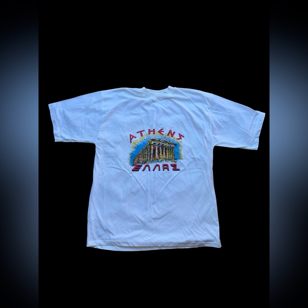 ✨1990s Athens Greece white cotton t-shirt✨